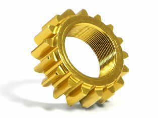 HPI76977 Aluminum Threaded Pinion Gear 17Tx12mm Nitro 3