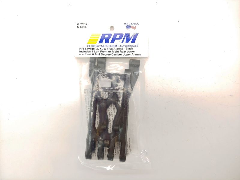 RPM82012 SAVAGE/X A-ARM LEFT FR OR RIGHT RR BLK