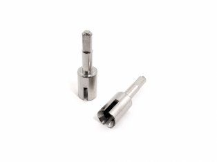 HPI86333 Heavy-Duty Gear Shaft 5x37mm Silver (2)