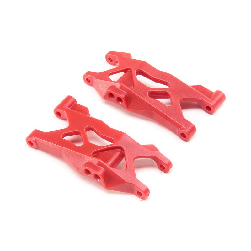 AXI31605 Front Lower Control Arm Set, Red: Yeti Jr