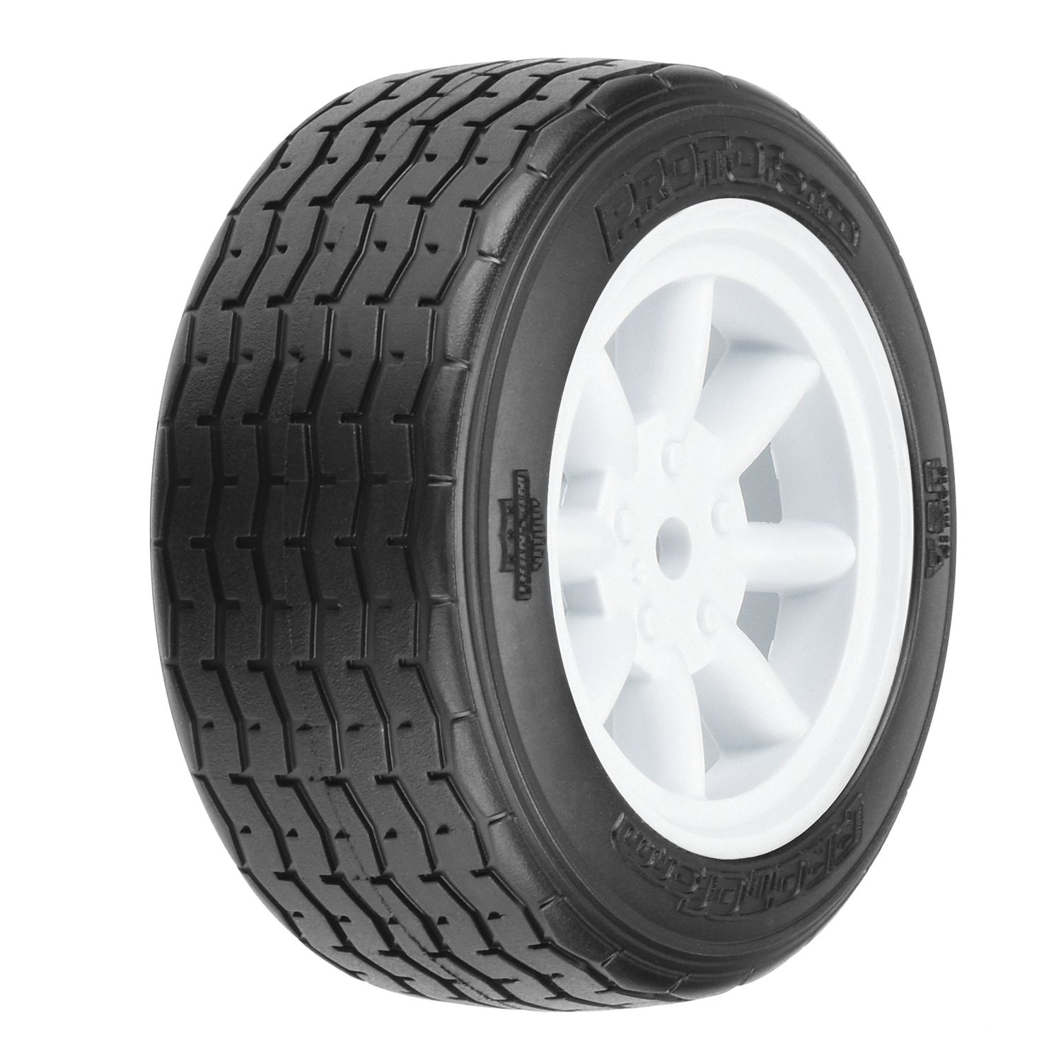VTA Front Tire, 26mm, Mounted White Wheel