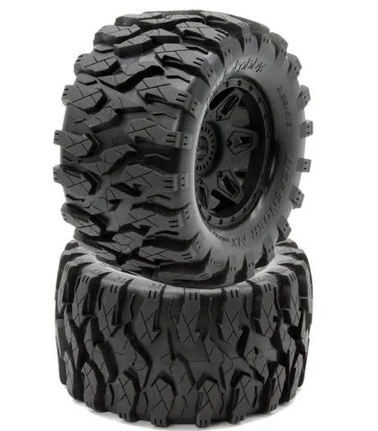 Powerhobby Defender MX Belted All Terrain Tires Mounted 17mm FOR Traxxas Maxx