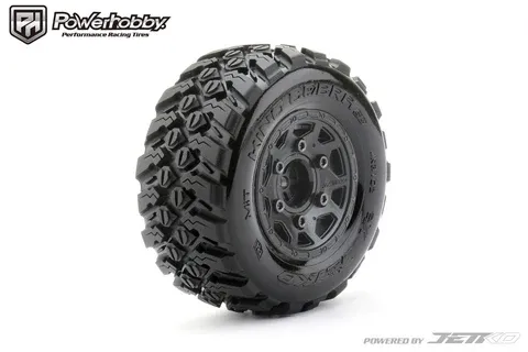 PHB3102CBMSGN Powerhobby King Cobra 1/10 SC Belted Tires (2) with Removable Hex Wheels