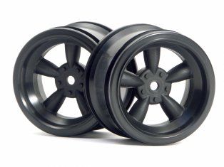 HPI Racing Black Vintage 5 Spoke Wheel, 31mm, 6mm Offset (2pcs)