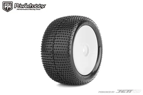 PHB2010DWSSG Powerhobby Desirer Front/Rear Mini-T Mounted Tires 8mm White Soft