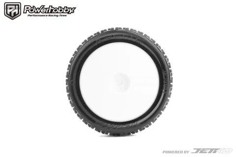 PHB2001DWCSSG Powerhobby Arena 1/10 2WD Front Buggy Carpet Mounted Tires Super Soft White