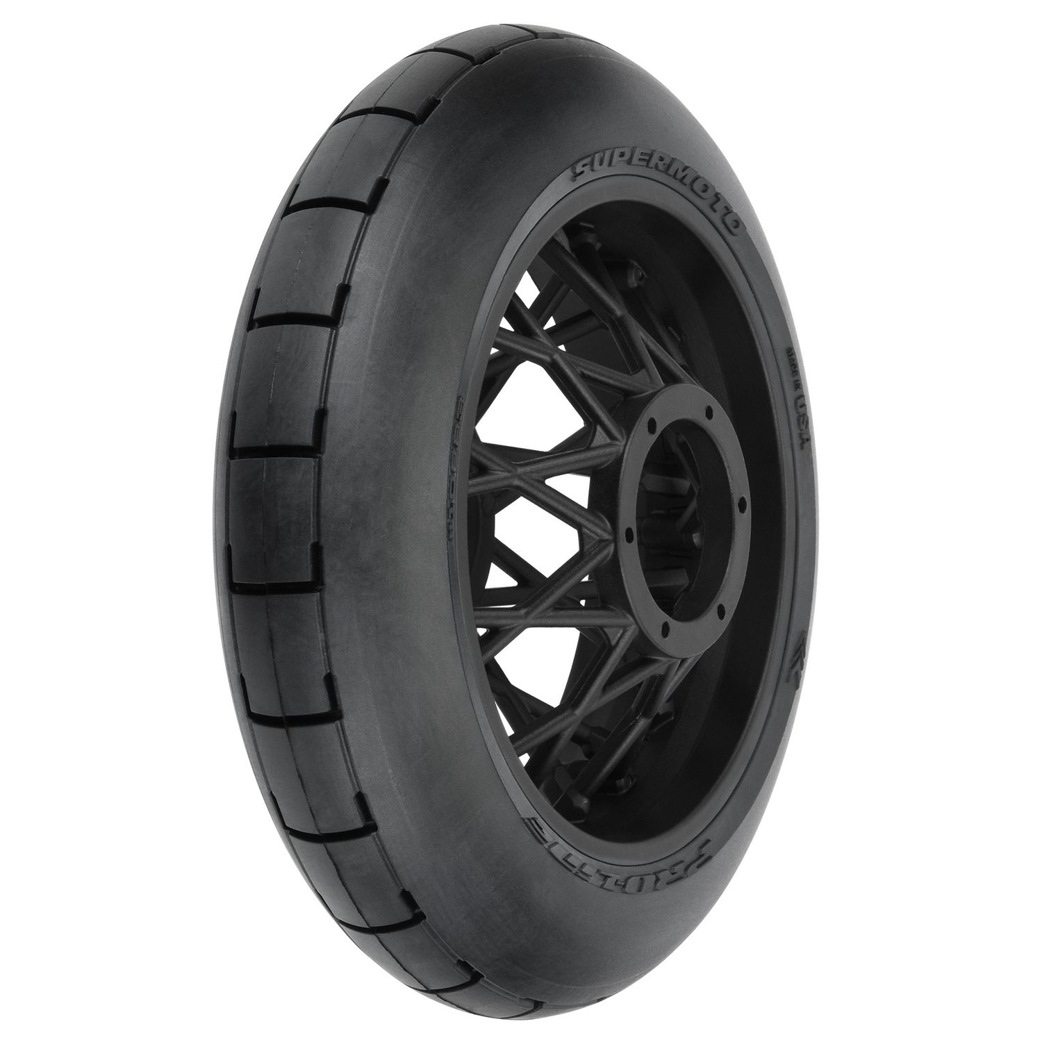 PRO1022310 1/4 Supermoto Tire Rear MTD Black Wheel: PM-MX