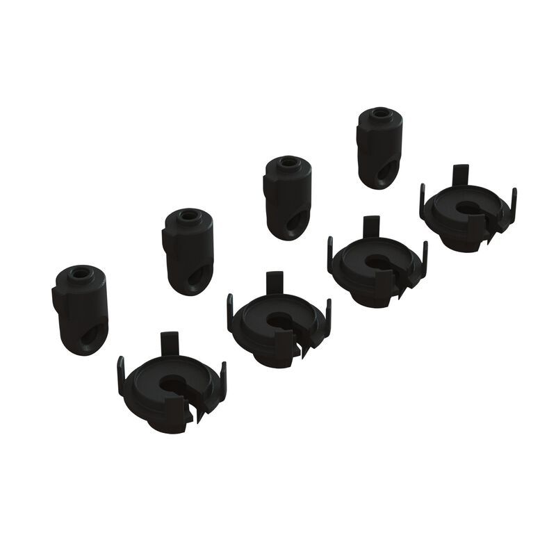 ARA330740 Shock Rod End &amp; Spring Perch Set (4 Shocks)