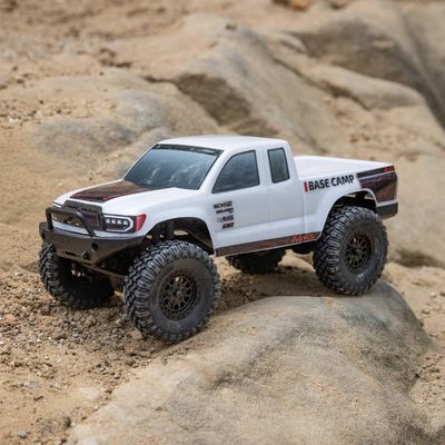 1/24 SCX24 Base Camp 4x4 Rock Crawler Brushed RTR - White