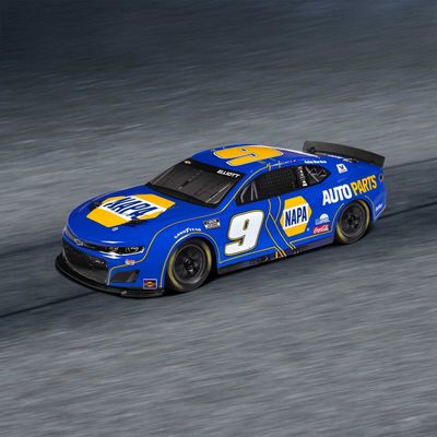 1/12 NASCAR RC Racecar Chase Elliot No. 9 2025 NAPA Chevrolet Camaro ZL1 2S AWD Brushed On-Road (Battery &amp; Charger Included), Blue