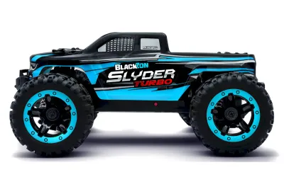 BlackZon Slyder MT Turbo 1/16 4WD 2S Brushless Monster Truck - Blue