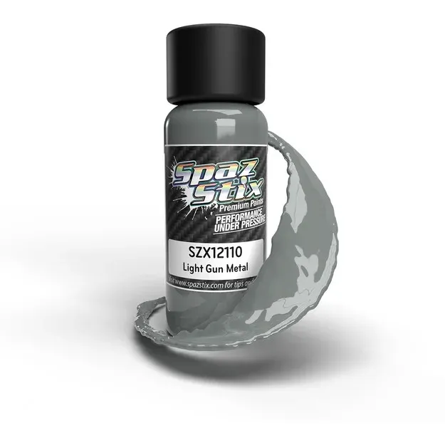 Light Gunmetal Airbrush Ready Paint, 2oz Bottle