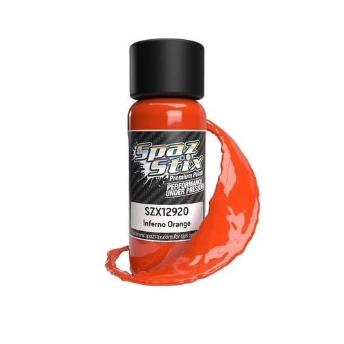 Inferno Orange Airbrush Ready Paint, 2oz Bottle