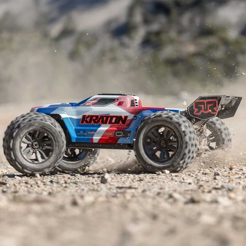 1/8 KRATON 4X4 6S BLX BRUSHLESS V6 SPEED TRUCK RTR (Blue/Red)