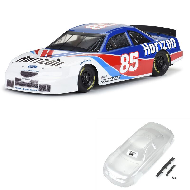 PRO371017 Pre-Cut 1996 Ford Thunderbird Clear Body for Losi NASCAR Racecar