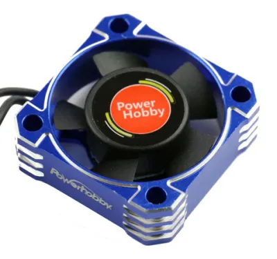 Powerhobby 30x30x10 Tornado High Speed Aluminum RC Cooling Fan 30MM Blue
