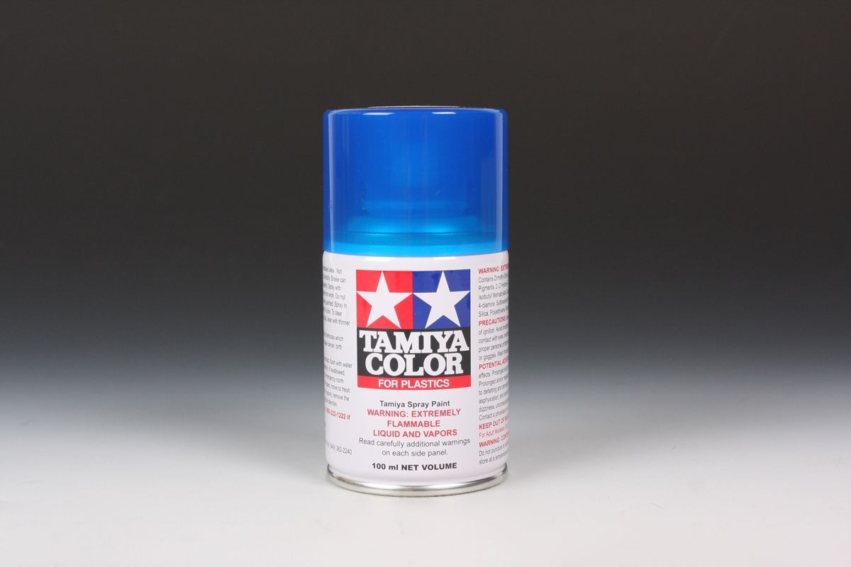 Tamiya Lacquer Spray Paint, TS-72 Clear Blue - 100ml Spray Can