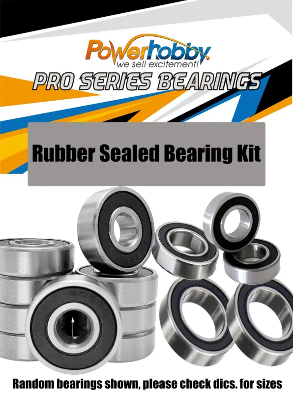 PowerHobby Pro Series Rubber Sealed Bearing Kit Tamiya TT-02 TT02
