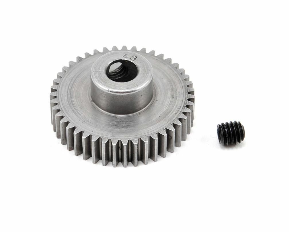 HARD 48 PITCH MACHINED 43T PINION 5MM BORE