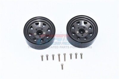 GPM ZSP052-GUNSILVER ALUMINUM WHEEL 1.9" FOR 1/10 CRAWLERS