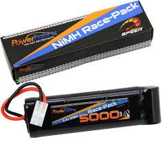 Powerhobby 8.4V 7-Cell 5000mah Nimh Flat Battery Pack w Tamiya Plug