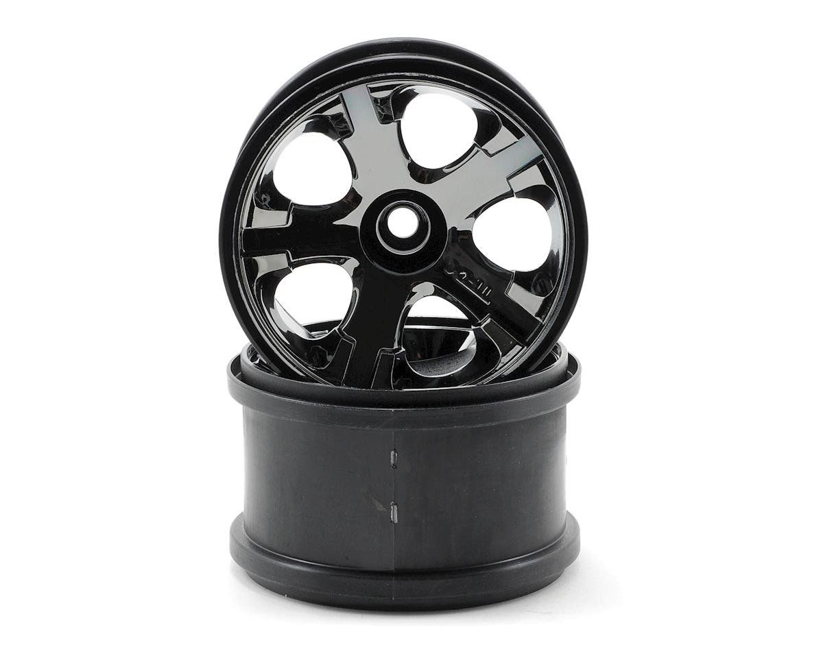 TRA5577A Traxxas Wheels All-Star 2.8&quot; Nitro Front Black Chrome (2)