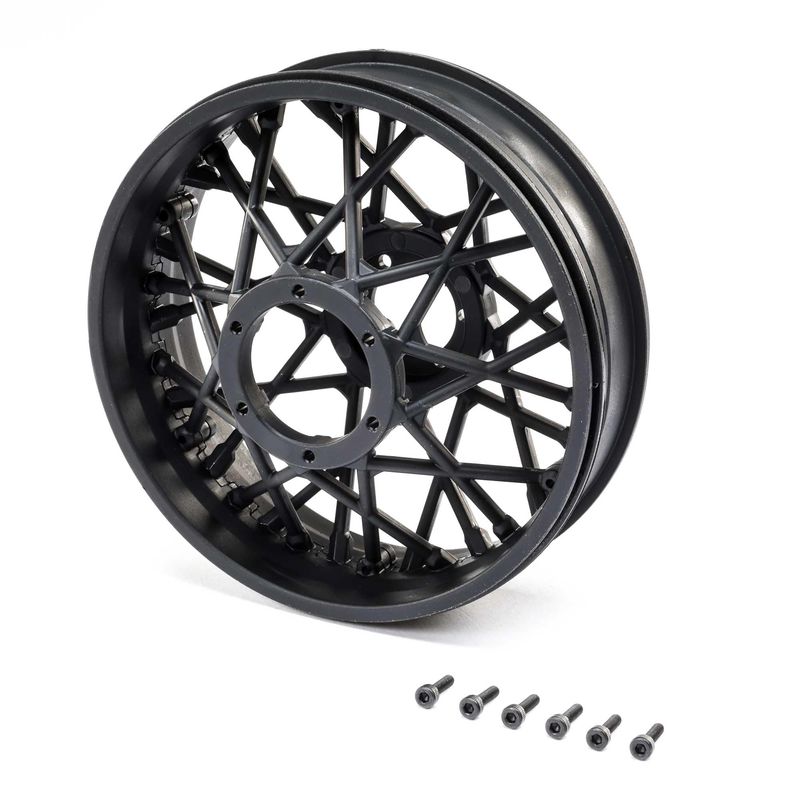 Rear Wheel Set, Black: PM-MX