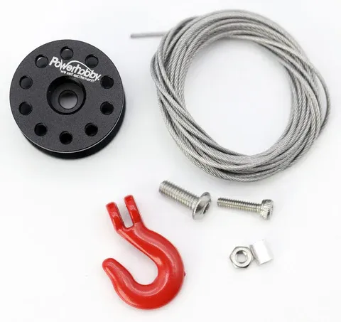 PH1001 Powerhobby Low Profile 25T Servo Winch Spool kit Black