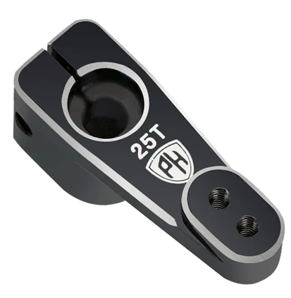 Powerhobby Aluminum Micro Servo Horn 25T Fits 59MG SX107 Reefs 99 Black