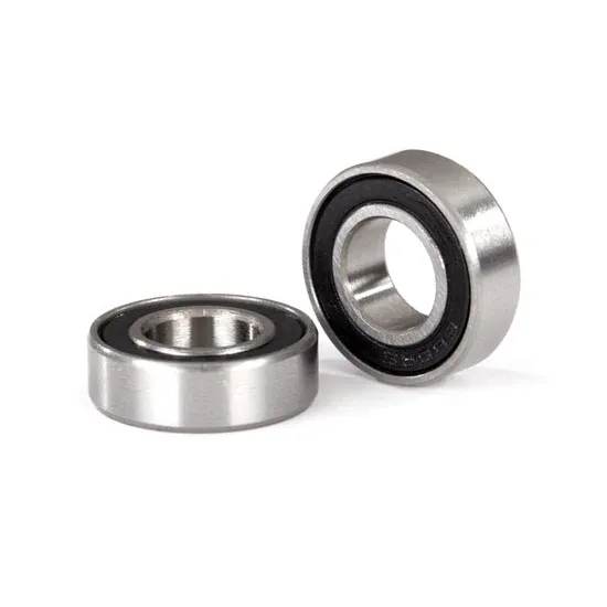 5118A Ball bearings, black rubber sealed (8x16x5mm) (2)