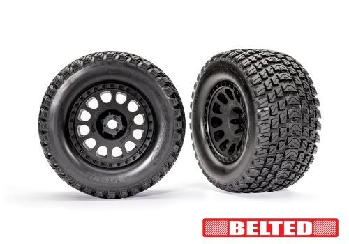 7862 XRT Blk Wheels w/ Belted Gravix Race Tires (L&amp;R)