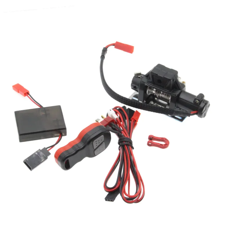 Electric Winch &amp; Remote Controller FOR 1:10 RC TRX4 Axial SCX10 II Redcat