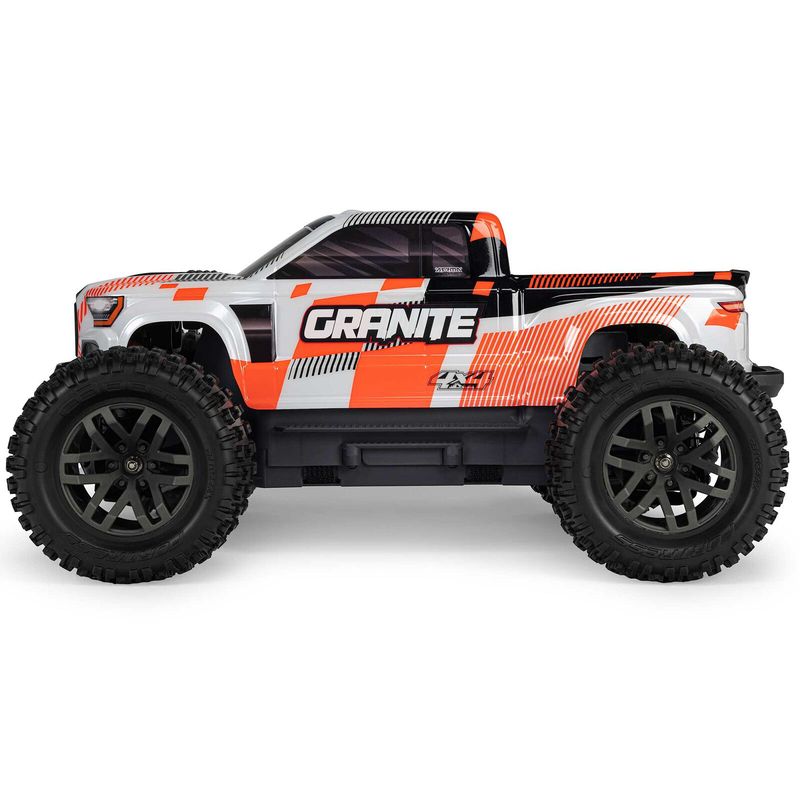 ARA4204V4T3 1/10 GRANITE 4X4 RTR Brushed Monster Truck, Orange