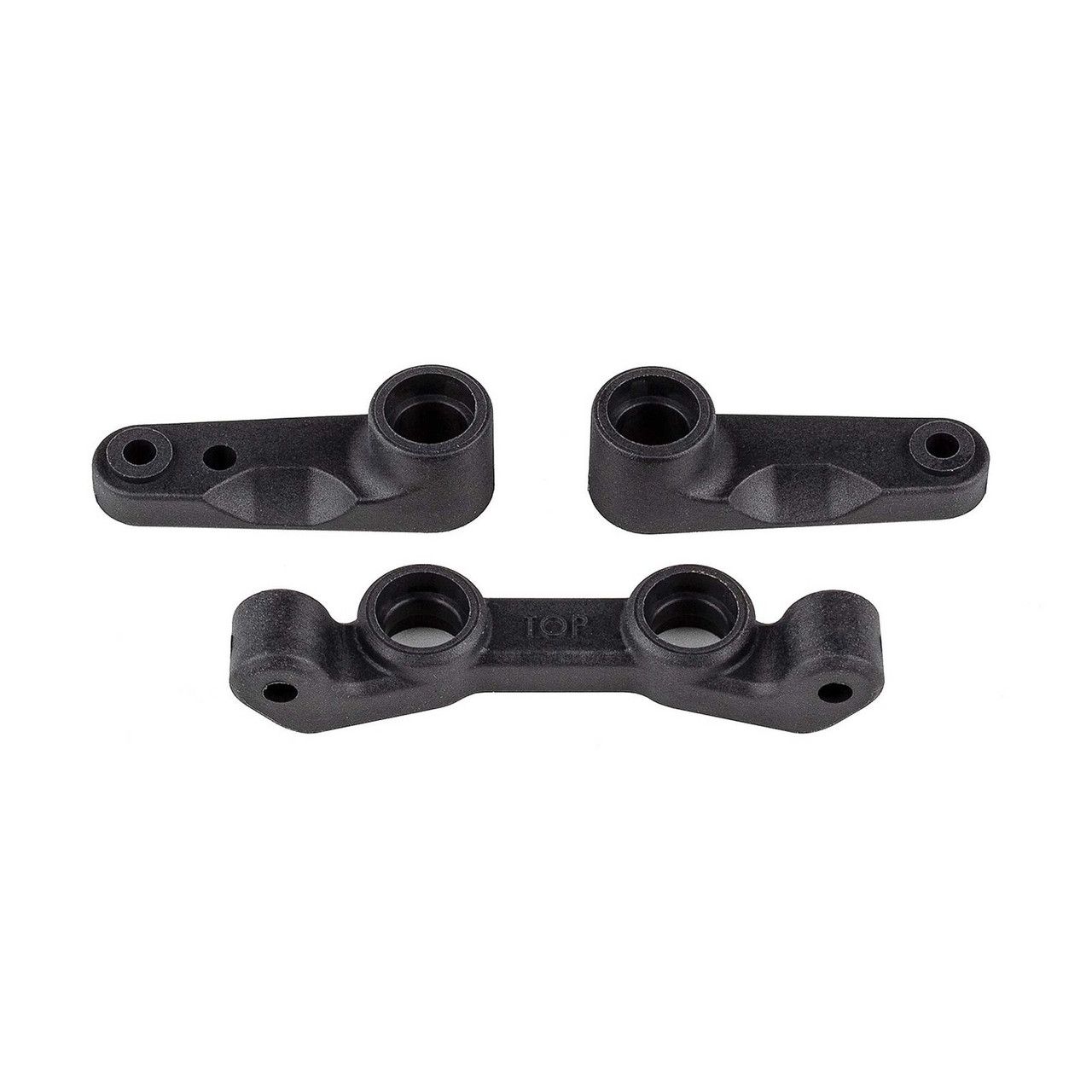 92489 Team Associated RC10B7/B7D Factory Team Steering Bellcrank &amp; Rack Set (Carbon)