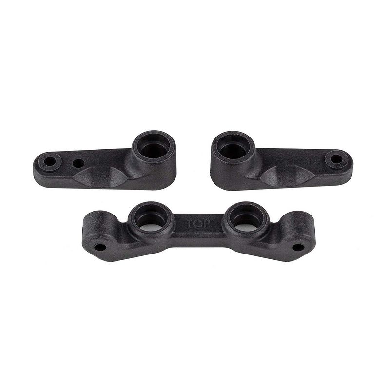 92489 Team Associated RC10B7/B7D Factory Team Steering Bellcrank &amp; Rack Set (Carbon)