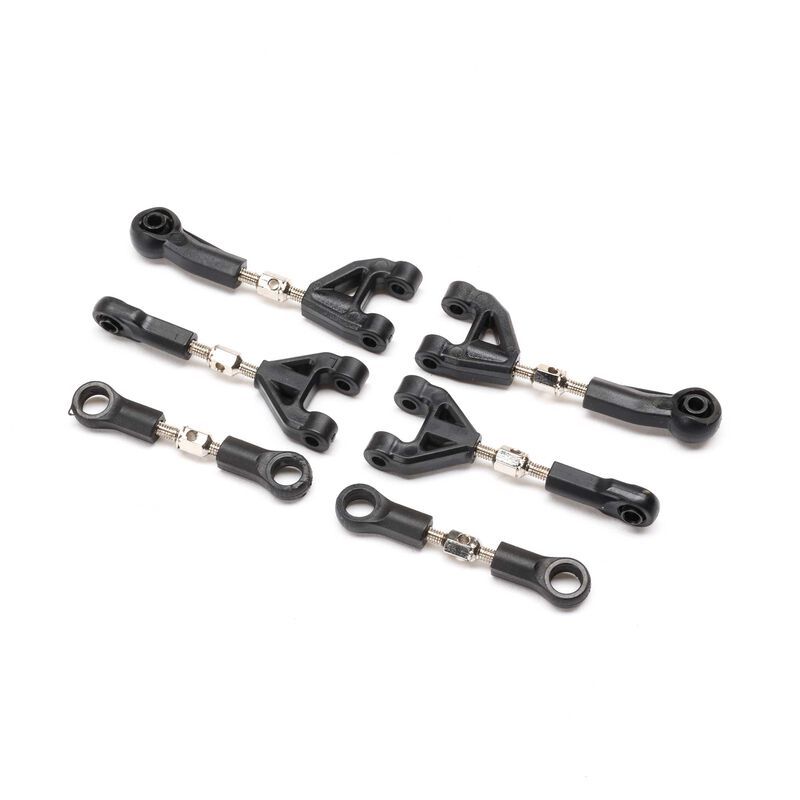 LOS-1923 Adjustable Camber &amp; Steering Link Set: GROM