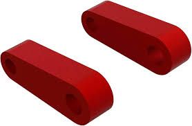 ARA330594 Aluminum Fr Suspension Mounts (Red) (2)