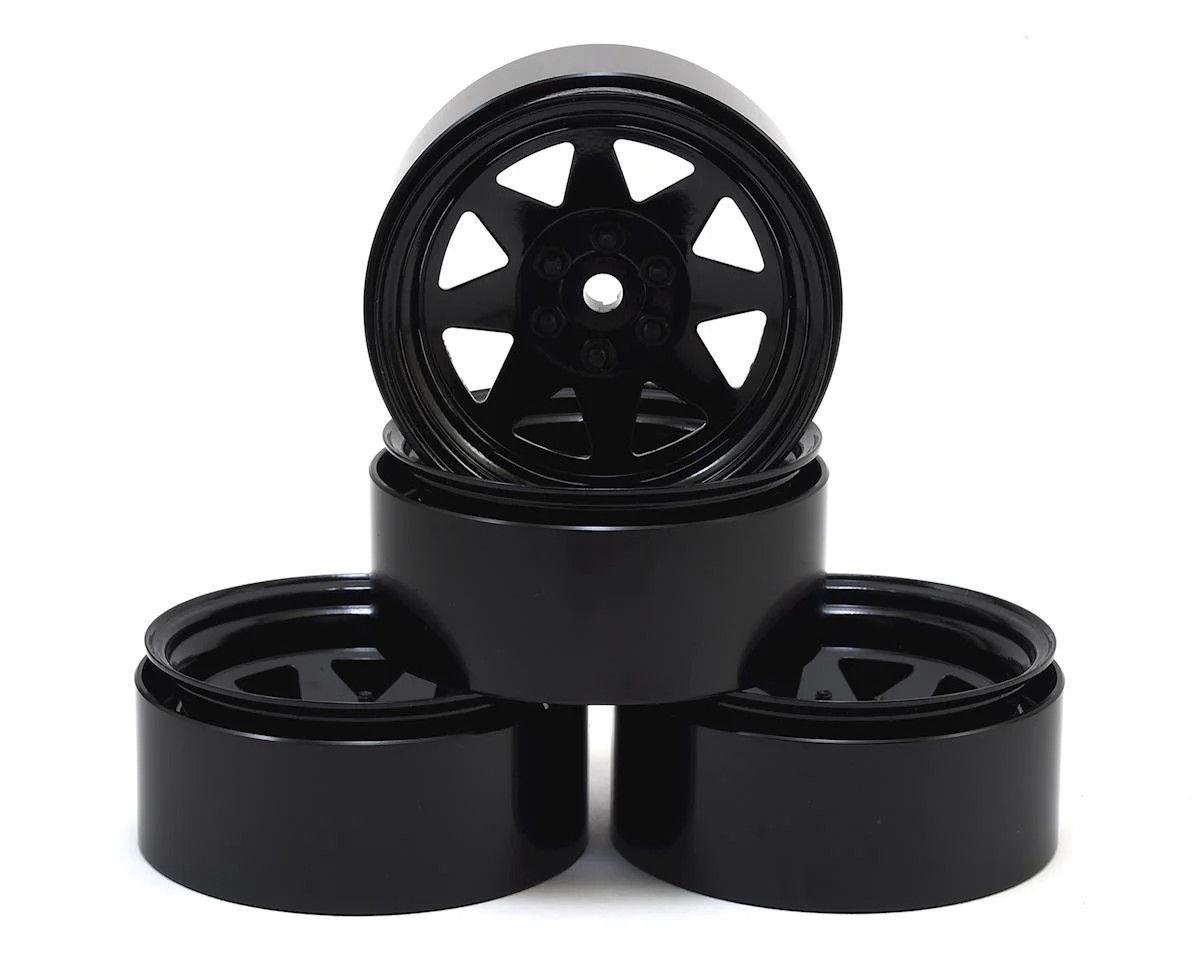 Z-W0229 Stamped Steel 1.0 Stock Beadlock Wheel Black (2)