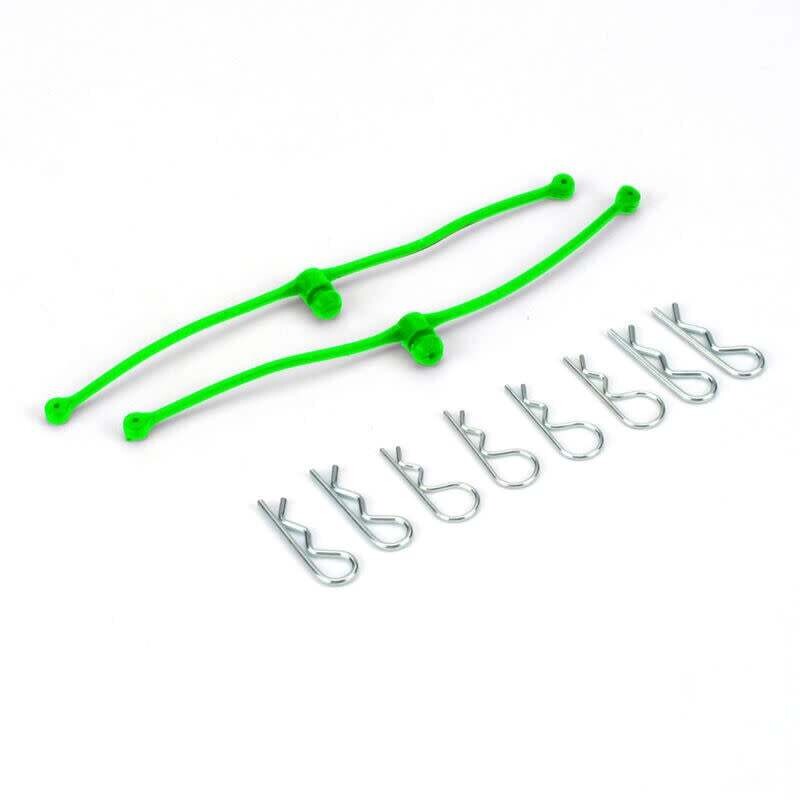2253 Dubro Body Klip Retainers-Green