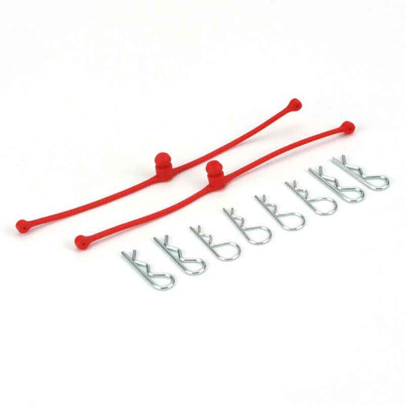 2248 Dubro Body Klip Retainers-Red