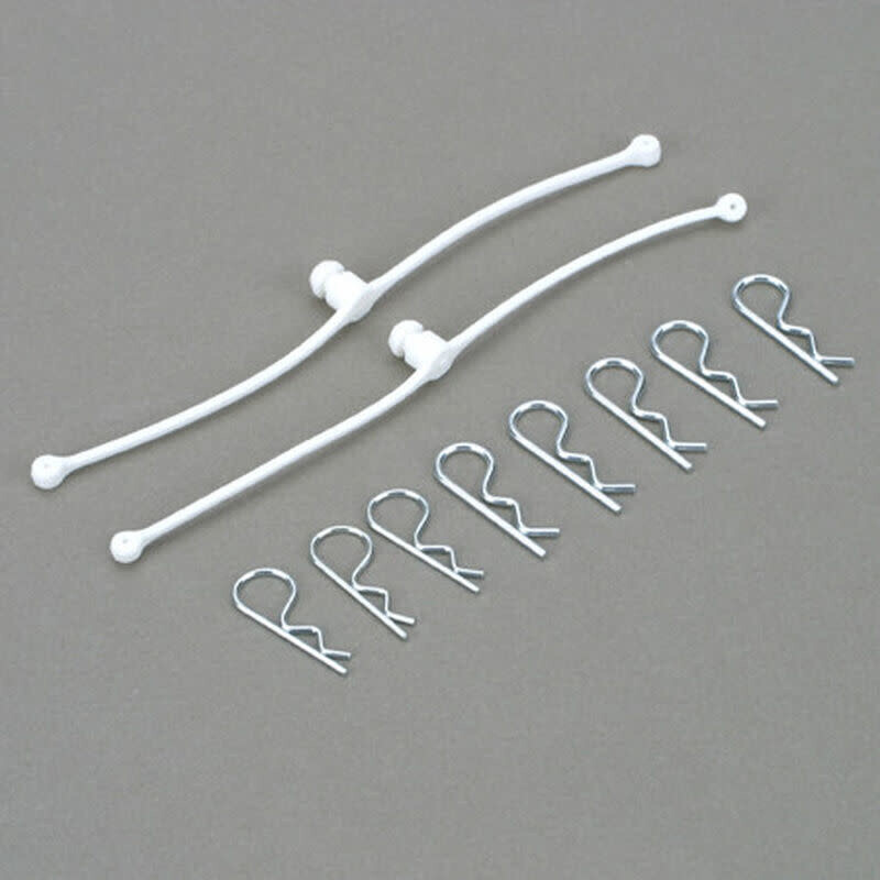 2246 Dubro Body Klip Retainers-White