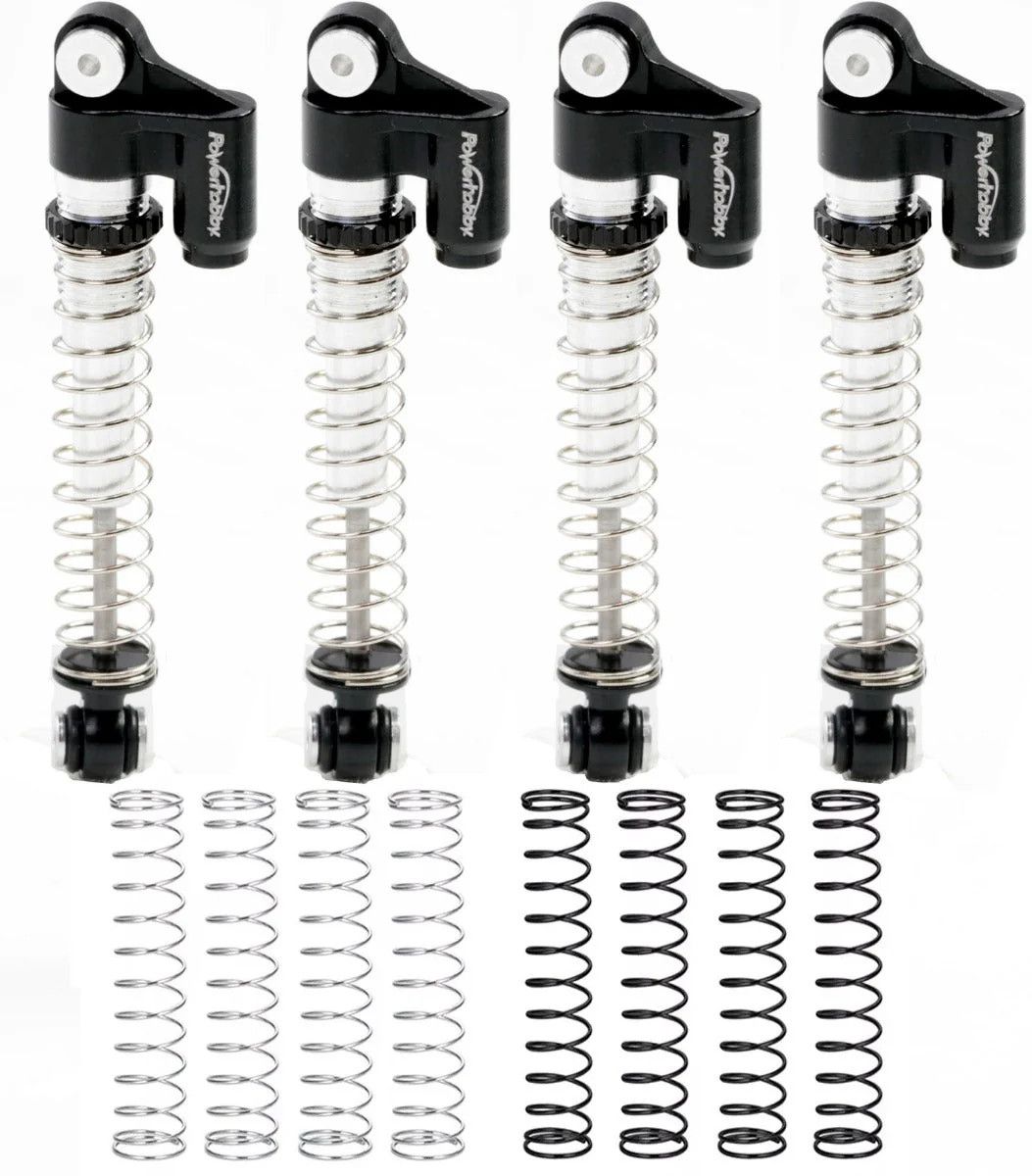 Powerhobby Axial SCX24 Aluminum Threaded Long Travel Shocks 48mm Micro