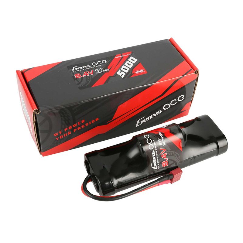 Gens Ace 7 Cell 8.4V NiMh Hump Battery (5000mAh) w/T-Style Connector