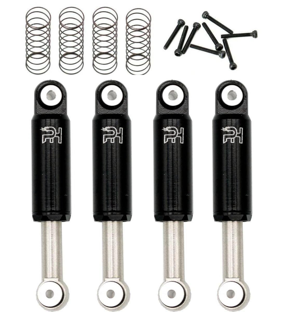PHSCX2470-Black Powerhobby Aluminum 32mm Internal Spring Air Shocks Axial SCX24