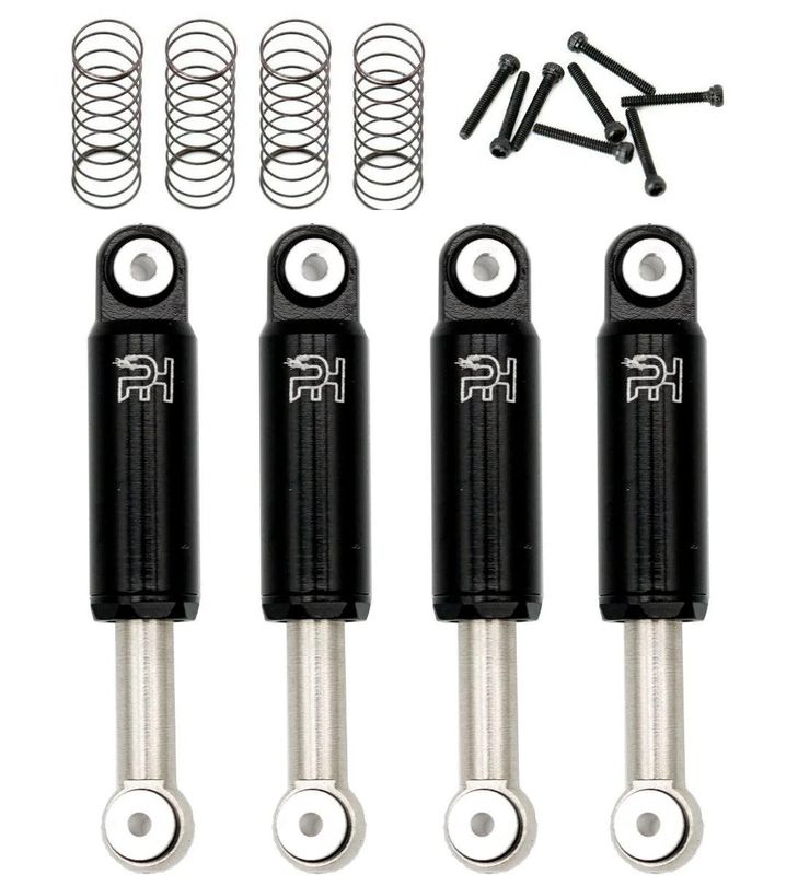 PHSCX2470-Black Powerhobby Aluminum 32mm Internal Spring Air Shocks Axial SCX24