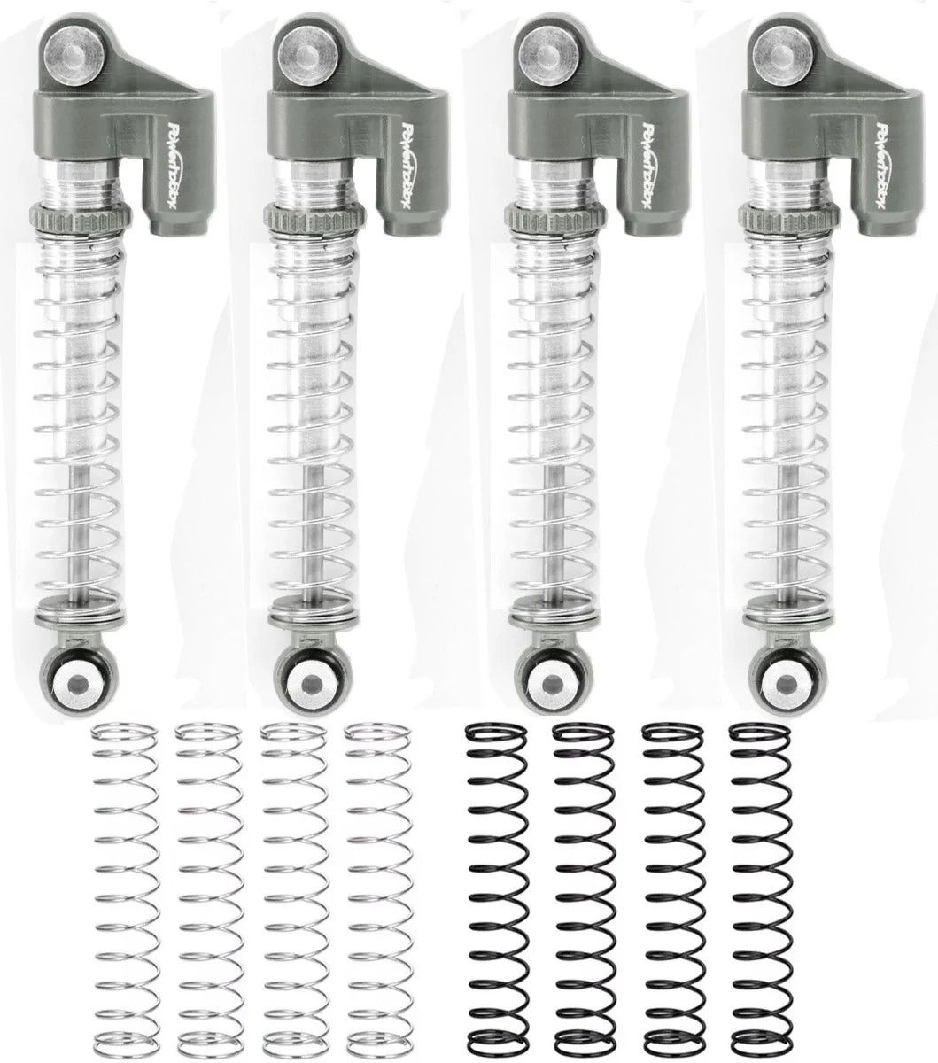 Powerhobby Axial SCX24 Aluminum Threaded Long Travel Shocks 48mm Micro Crawler