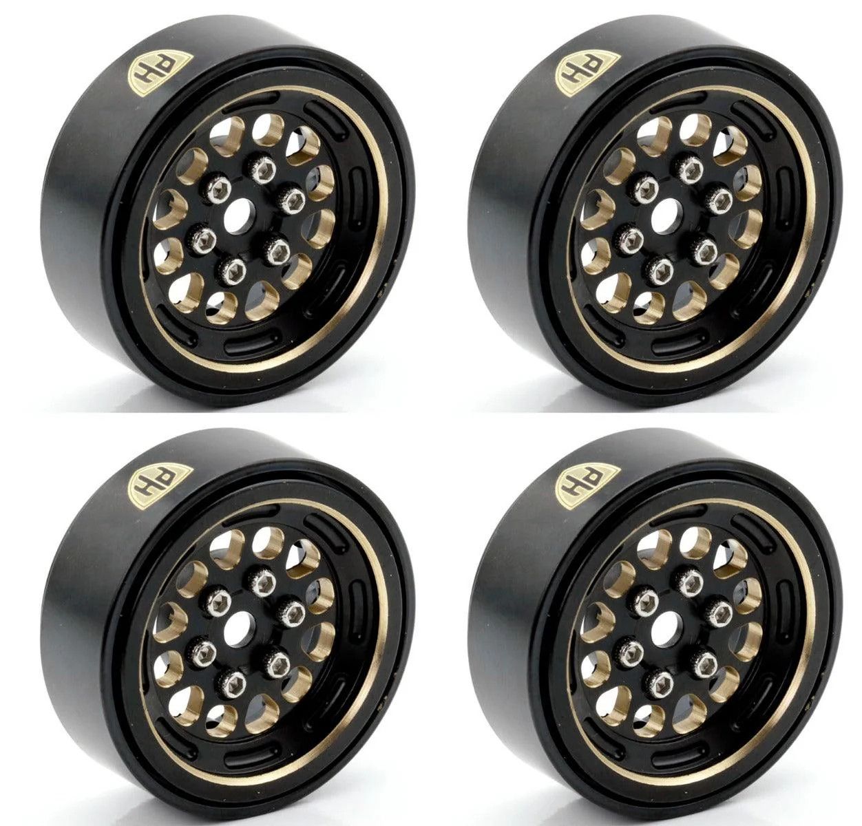 Brass Beadlock 1.0" Rock Crawler wheels