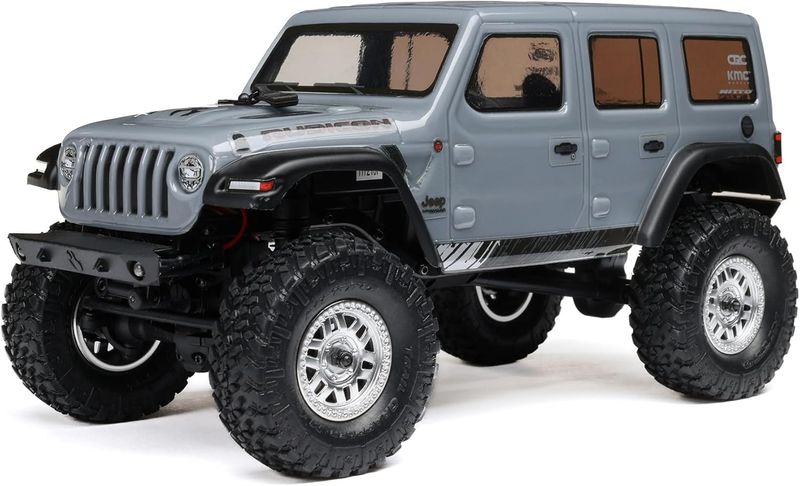 SCX24 2019 Jeep Wrangler JLU CRC, Gray: 1/24 4WD RTR