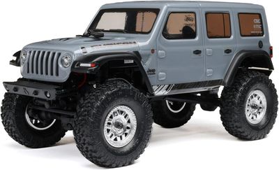 SCX24 2019 Jeep Wrangler JLU CRC, Gray: 1/24 4WD RTR