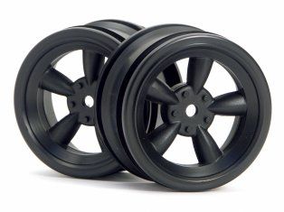 HPI Racing Black Vintage 5 Spoke Wheel, 26mm, 0mm Offset (2pcs)